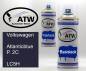 Preview: Volkswagen, Atlanticblue P. 2C, LC5H: 400ml Sprühdose + 400ml Klarlack - Set, von ATW Autoteile West.